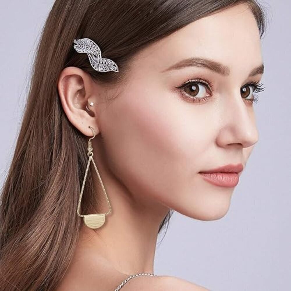 NEW Rosegold/Gold/Silver Tone Fashion Earrings Bundle 17 PAIRS INCLUDED - Picture 12 of 13